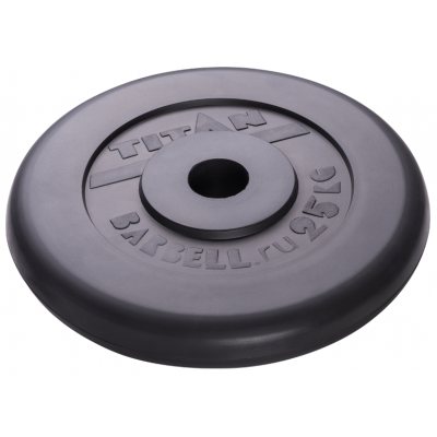 Блин обрезиненный TITAN Barbell 25 кг (d51)