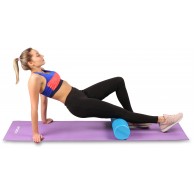 Ролик массажный для йоги INDIGO Foam roll IN021 45*15 см Черный