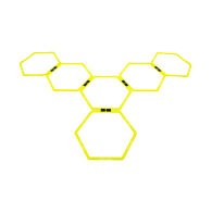 Набор шестиугольных напольных обручей Agility Hoops (JA-216), 6 шт.